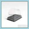 パッキングボックスオフィススクールビジネス産業用透明PPプラスチックケーキボックスシングルロールボトムdhaao