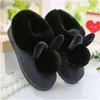 Autumn Winter Cotton Slippers Fur Rabbit Home Warm Thick Bottom Indoor Cotton Shoes Womens Slippers Cute Fluffy Cat Slippers G220816