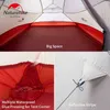 Tenda da campeggio Naturehike Cloud Up Outdoor Ultralight 1 2 3 man 20D Silica Gel Single Double Persons Tenda Escursionismo con tappetino gratuito H220419