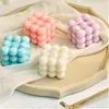 Petite bougie Cube à bulles en cire de soja, bougies parfumées d'aromathérapie, cadeau d'anniversaire relaxant, 1 pièce 2206069162594