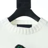 Nuovo maglione lavorato a maglia lettera jacquard AOP in autunno / inverno 2023macchina per maglieria acquard e Cotone girocollo dettaglio jnlarged personalizzato jj73635f7