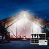 Luci di emergenza Energia verde Smart Outdoor e Indoor Impermeabile 4 lampadine Mini pannello solare Alimentazione domestica Sistema di illuminazione automaticaEmergenza