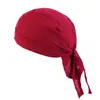 새로운 유니섹스 여성 남성 두건 모자 면화 Durag 모자 조정 가능한 암 Chemo Turban 가발 Doo Durag Headwrap 해적 머리 스카프