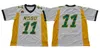 NCAA North Dakota State Bison Ndsu Carson Wentz College Football Koszulki tanie #11 Carson Wentz University koszulki piłkarskie żółte zielone