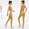 Roupas de ioga Suje feminino de pistas de ginástica feminino Running Fitness Sports Bra Leggings Roupa íntima High Salia de ioga respirável