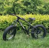 "Snowmobile 4.0 Big Wide Tire Tire Mountain Bike Absorção Duplo Disco Brake Integrated Wheel Beach Road