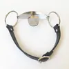 Stainless Steel Tongue Flail Mouth Gag PU Leather Harness Bondage Restraints Adult Games Slave BDSM Coupels Sex Toys