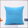 Taie d'oreiller fournitures de literie, textile de maison, jardin Ll, couleur unie, en Polyester, taie d'oreiller, coussin Er décor Pil Dhng5