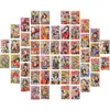 50PCs estetiska väggkollage Tryck Färgrik Anime Manga Panel Kit för pojkar Konsttryck Vardagsrum Sovrum Inredning W220425