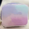 2022 new gradient cosmetic bag Cases wash bag colorful high quality large capacity wallet wrist bag 40066205I