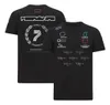 2021 Niestandardowe logo samochodu F1 okrągła szyja Krótkie rękawki T-shirt pod wspólne marki Summer Racing Suit Formuła 1 Fan Fan narzędzia Plus Size Racing Wor235J