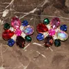 Marchio di perno di cristallo fiori di cristallo grandi orecchini per donne gioielli di moda boutique ladys39 collection accessorisstud4156829
