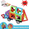 64pcs Kids Magnetic Blocks Building Toys Educational Construction Magnet Philes Kids Gift258c
