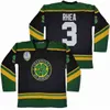 C26 Nik1 Özel Kolej Kuzey Dakota Sioux Jersey 9 Jonathan Toews 11 Zach Parize Hokey Ross Patron Rhea 3 St John's Shamrocks Yeşil Siyah