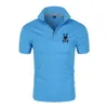 2022 Zomer Merk Mannen Casual Polo Shirts Mannen Korte Mouw t-shirt Mode Slanke Effen H1203