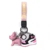 Hochwertiger Mini-Silikon-3D-Sneaker-Hund-Schlüsselanhänger, Designer-Schuh-Schlüsselanhänger, Handtaschenkette, Basketball-Schlüsselanhänger für Männer und Frauen, modisches Geschenk