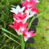 Outdoor Waterproof Solar Garden Flower Led Lily Smart Flower Shaped Lamp