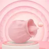 Zungenvibrator Rose Brustwarzen Sauger lecken Klitoris Stimulation mächtige Erwachsene Sexspielzeug für Frauen Masturbatoren