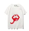 Zomer mannen vrouwen t shirts met brief bedrukte casual shirt topkwaliteit mannen mode tees streetwear kleding 2 kleuren