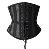 Bustiers Corsets Double Steel Double Steel Boned Corset Mesh Mesh Respirável Cintura Controle