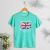 22ss Camisetas para hombres Camiseta con la bandera británica Banderas británicas de junio Camiseta estampada Top para hombres y mujeres Manga corta Suelta Casual Verano Nuevo estilo Tamaño M-5XL