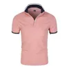 Polo pour hommes de haute qualité Casual Social Business Chemise à manches courtes pour hommes Polos à revers Vêtements pour hommes en gros 220402