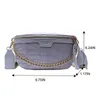 Luxury Women Leather Bag High Quality Waist Bag Thick Chain Shoulder Crossbody Chest Bag Female Belt sac Designer Brand Handbag 220720