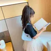 Eğlence Kız Çocuk Çanta Koltukaltı Mektup Omuz Messenger Rahat Taşınabilir Mini Moda Kadın Tuval Çanta