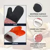 Chambray Neoprene Oven Mitt left/right and 2 PCS Pocket Potholder Set 2 Pack-Heat Resistant to 400 F-Handle Hot Items Safely-Non-Slip grip with many color.