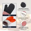 Chambray Neoprene Oven Mitt Left/Writure و 2 PCS Pocket Potholder Set 2 مقاومة للحزم إلى 400 من العناصر الساخنة F-thandle بأمان لا تنزلق مع العديد من الألوان.