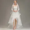 Mariage Voiles De Mariée 1.5 M Dentelle Long Doux Tulle Visage Voile Peigne Ivoire Blanc Mariée Appliques Voiles CPA1437 sxm27