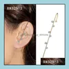 Other Earrings Jewelry Fashion Crystal Piercing Earring Studs Bride Ear Cuff Cler Hook High Quality Rhinestone For Dhs7Z