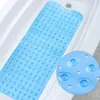 Baignoire de baignoire baignoire PVC Extra Long grande douche de sécurité sans glissement avec aspiration au sol carré