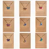 Pendant Necklaces Butterfly Necklace For Women Girls Korean Style Lovely Colorful Neck Jewelry Accessories TrendPendant