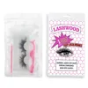 Faux cils entiers PinkwhiteBlack Eyelash Packaging Sac avec cilhood autocollant plateaux de cils pinceau Twezers Applicateur pour SE8637576