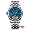 Zegaje biżuteria Aesop Mechaniczna instrukcja wiatru Sapphire Na ręce na rękę Man poza osi szkielet turbillon zegarek dla mężczyzn Mężczyzna Zegar Luxury Montre Hom 5N87