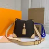 Kahve kafesi haberci çanta vintage crossbody çantalar tote çanta klasik eski çiçek fermuarlı cep ayarlanabilir omuz askısı tuval gerçek deri