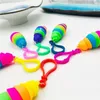 DHL Flexible Fingerspitze Snail Sinnes Spielzeug Erwachsene Antistress Wäne Slug Keychain Autismus Chiladene Geschenk Dekompression Slinky Slug B0410