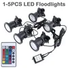 1pcs 5pcs luzes 36 LEDs colorir os holofotes de água de água controle remoto controle 16 para piscina de tanques de peixes Rium Y200917