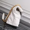 حقائب مصممي Luxurys Lou Lou High-end New Retro Chain Bag European and American Fashion Leathe