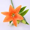 37 cm Pasen levendige kunstmatige Lily Flower Mini Branch Faux Floral Home Wedding Party Tafel Decor G10265S