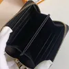 مصممي Luxurys Mini Wallets النمط الكلاسيكي محفظة حقيبة يد مقفرة حقيبة طباعة السيدات محفظة سفر المحفظة عملة Zip Coin 11x8x1cm