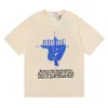 Xiov Men'sTシャツ2023新しいファッションブランドRhude Little Popular Yoga Compass男性と女性のための半袖