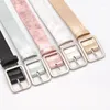 Ceintures Style coréen ceinture métallique pour femmes marque femmes cuir Pu ceinturesceintures Fred22