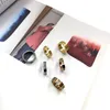 Роскошные классические титановые стальные стальные розовое золото кольцо для женщин для женщин Пари винтовые кольца любители подарок 4 -мм 6 -мм обручальные кольца ювелирные аксессуары с коробкой
