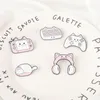 Clavier de chat Enamel Pins Personnalisé Souris et claviers Console Console Cute Cat Broche Broche Badge Fun Dessin animé Bijoux Cadeau pour ami