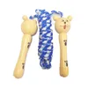 Kids Wood Skipping Jump Rope Wooden Green Bee Cartoon Animals Toy Party Favor Supply Fiess C0621G3