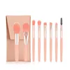 8 Zestaw pędzla miniup Ins Shadow Brush Brush Foundation Blush Odśwież ręka miękkie włosy przenośny makijaż pędzel mini