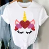 Tee Women Top Clothes Love Heart Valentines Day Lady Casual Short Sleeve Fashion Summer Tshirt Regular Female Graphic TShirt 220527