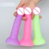 Silicone Luminous Anal Plug Dildo Butt sexy Toys For Women /Men Jelly Glow Dildos Masturbators Vaginal Adults Shop